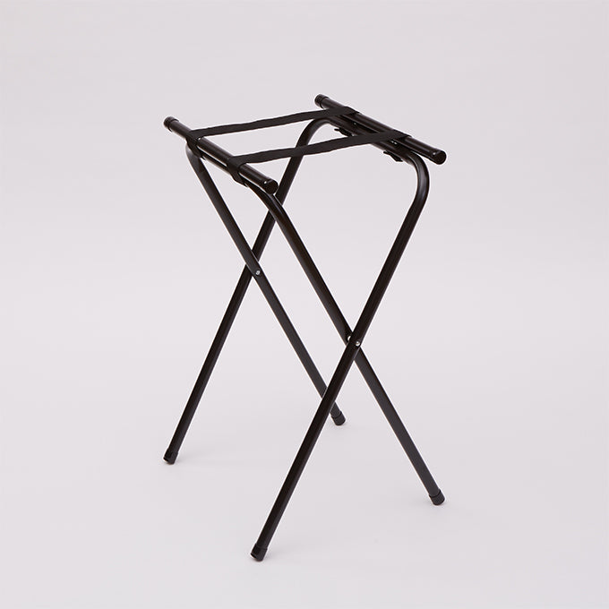 Deluxe Tray Stand, 19" x 15-5/8" x 31"H, Folding, Black Chrome
