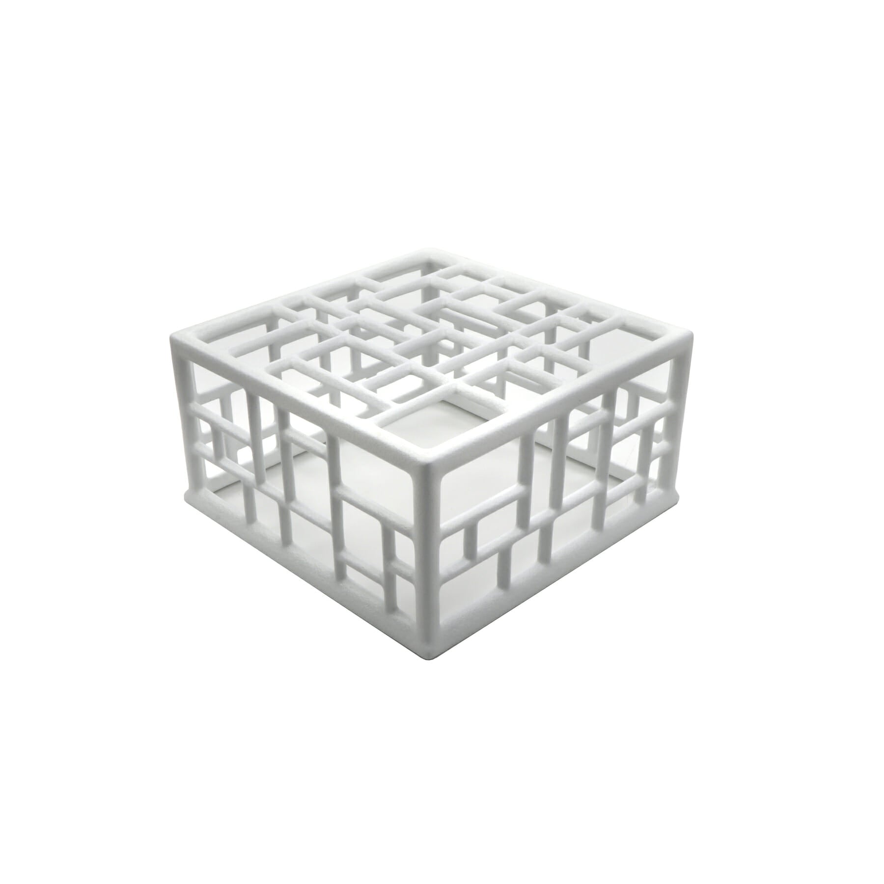 Bugambilia Mondrian 13" Square Classic Riser, Solid White