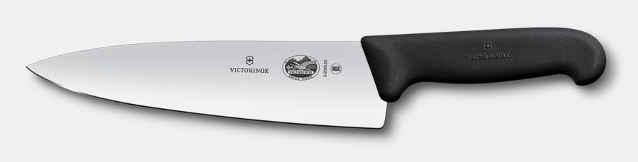 Chef's Knife w/ 8" Blade, Black Fibrox® Pro Handle