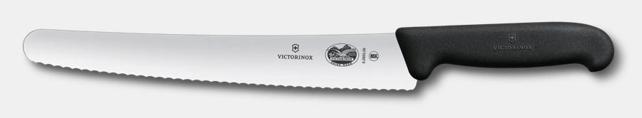 10-1/4" Bread Knife, Black Handle