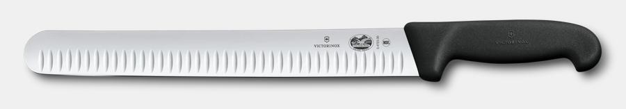 Wide Granton Edge Slicer Knife w/ 12" Blade, Fibrox® Nylon Handle