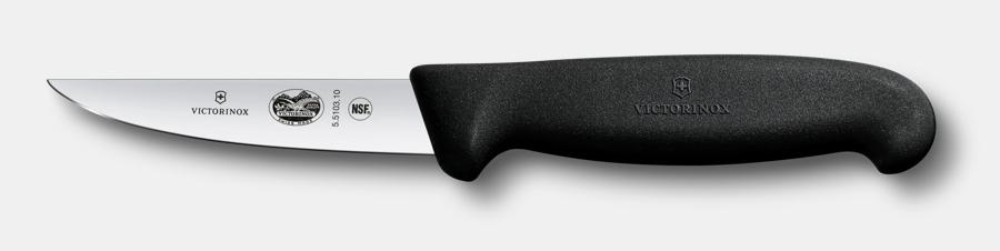 Rabbit Knife w/ 4" Blade, Black Fibrox® Pro Handle