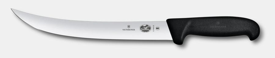 Curved Breaking Knife w/ 10" Blade, Black Fibrox® Pro Handle