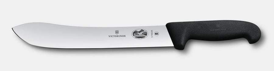Straight Butcher Knife w/ 10" Blade, Black Fibrox® Pro Handle
