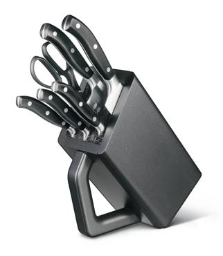 Grand Maitre Forged 6-Piece Block Knife Set, Black