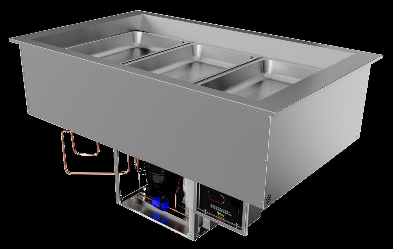 3-Pan Drop-In Refrigerated Well with Electronic Controls