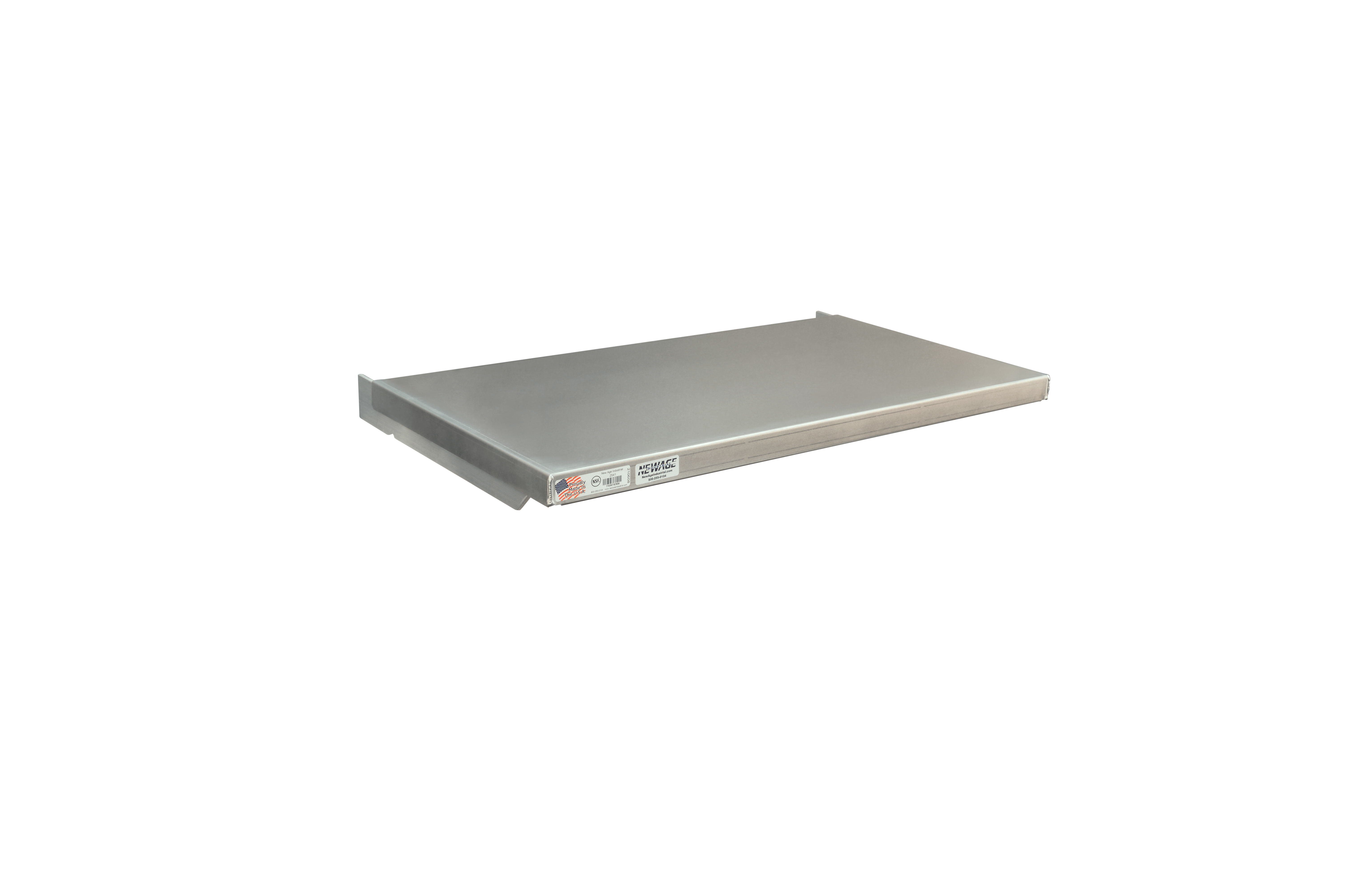 Heavy Duty Aluminum Quick Change Cantilever (Lift-And-Lock Adjustable) Solid Brute Shelf With Removable Top - 25.5"W x 2.5"H x 46"L