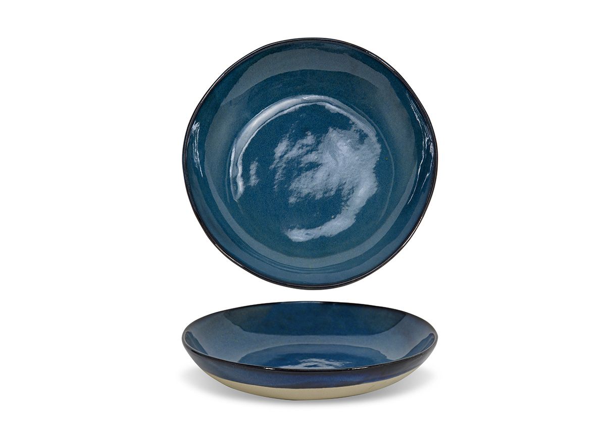 Artefact 58 oz. Indigo Low Bowl