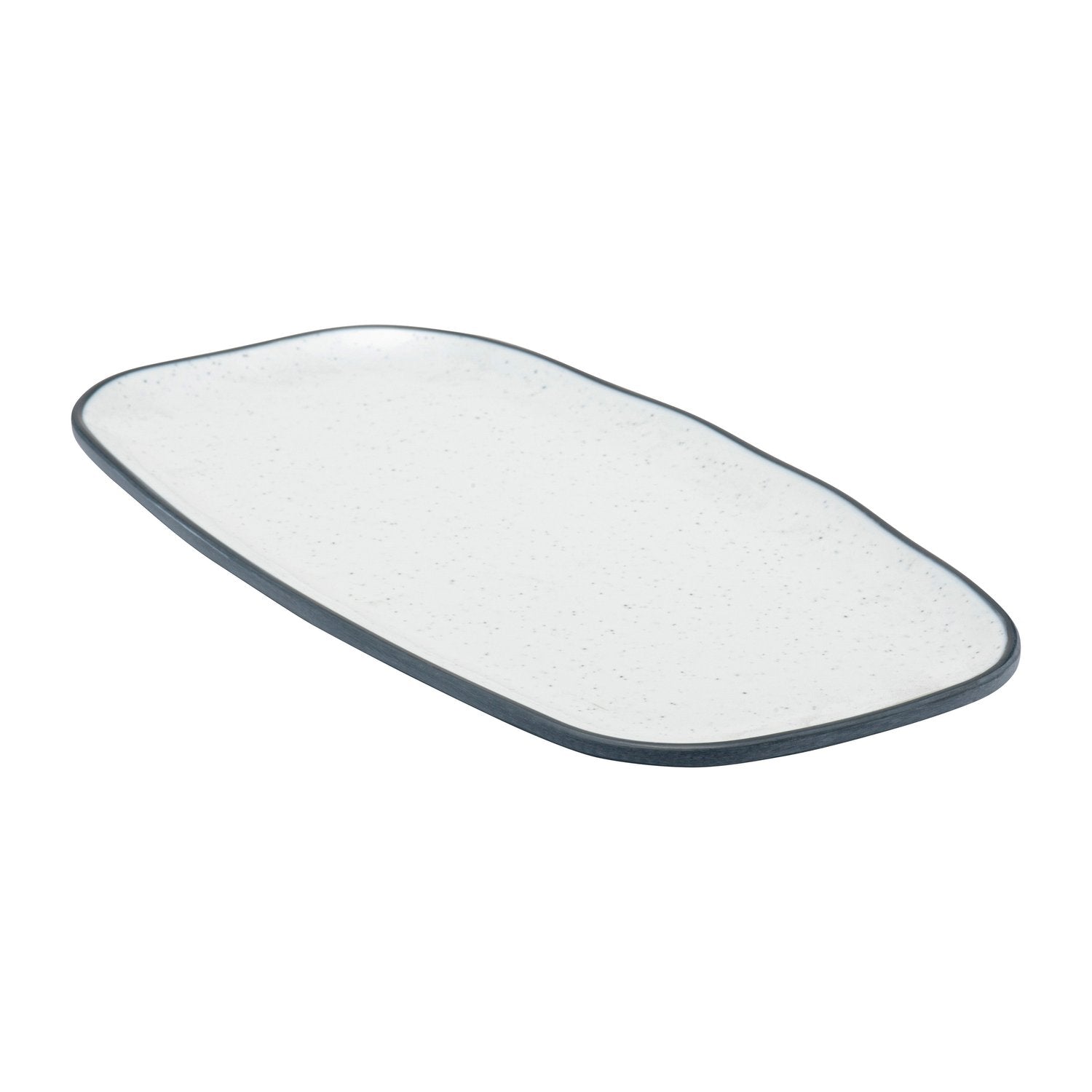 Dalebrook Marl  Side Plate, 11-3/4" x 7-1/2", Steel Blue