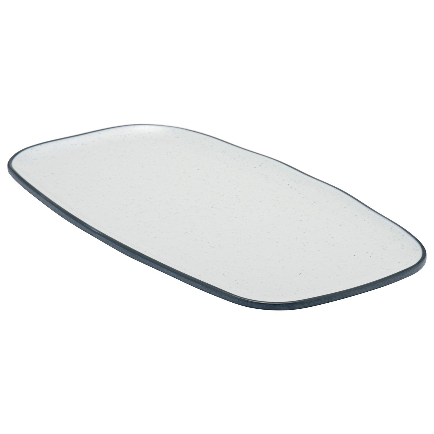 Dalebrook Marl  Side Plate, 14" x 6" x 5/8", Steel Blue