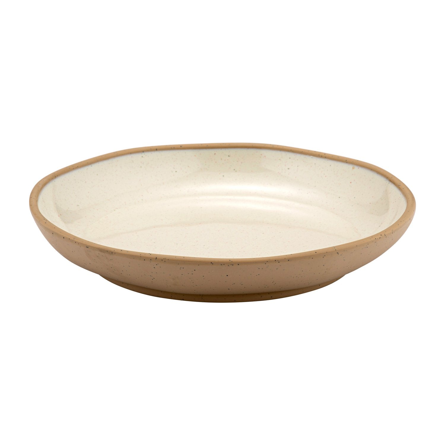 Dalebrook Marl  Plate, large deep, Cream