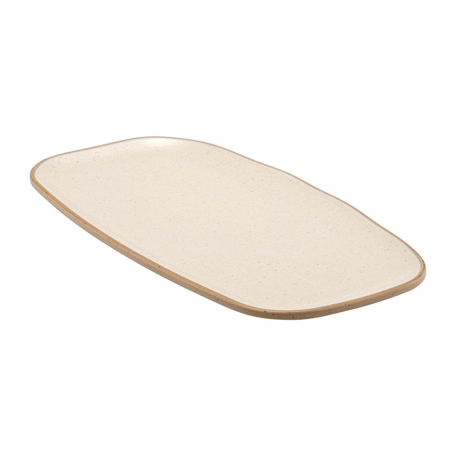 Dalebrook Marl  Side Plate, 11-3/4" x 6", Cream