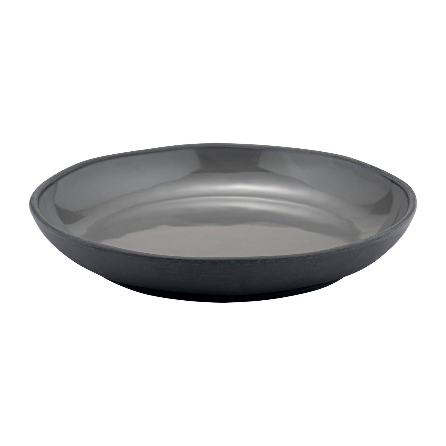 Dalebrook Marl  Plate, large, deep, Charcoal Grey