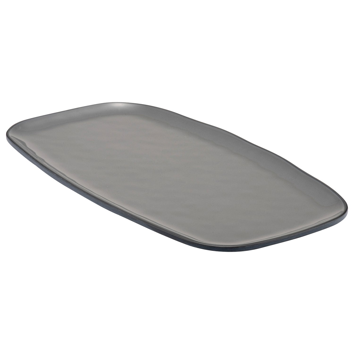 Dalebrook Marl  Side Plate, 14" x 7-1/2" , Charcoal Grey