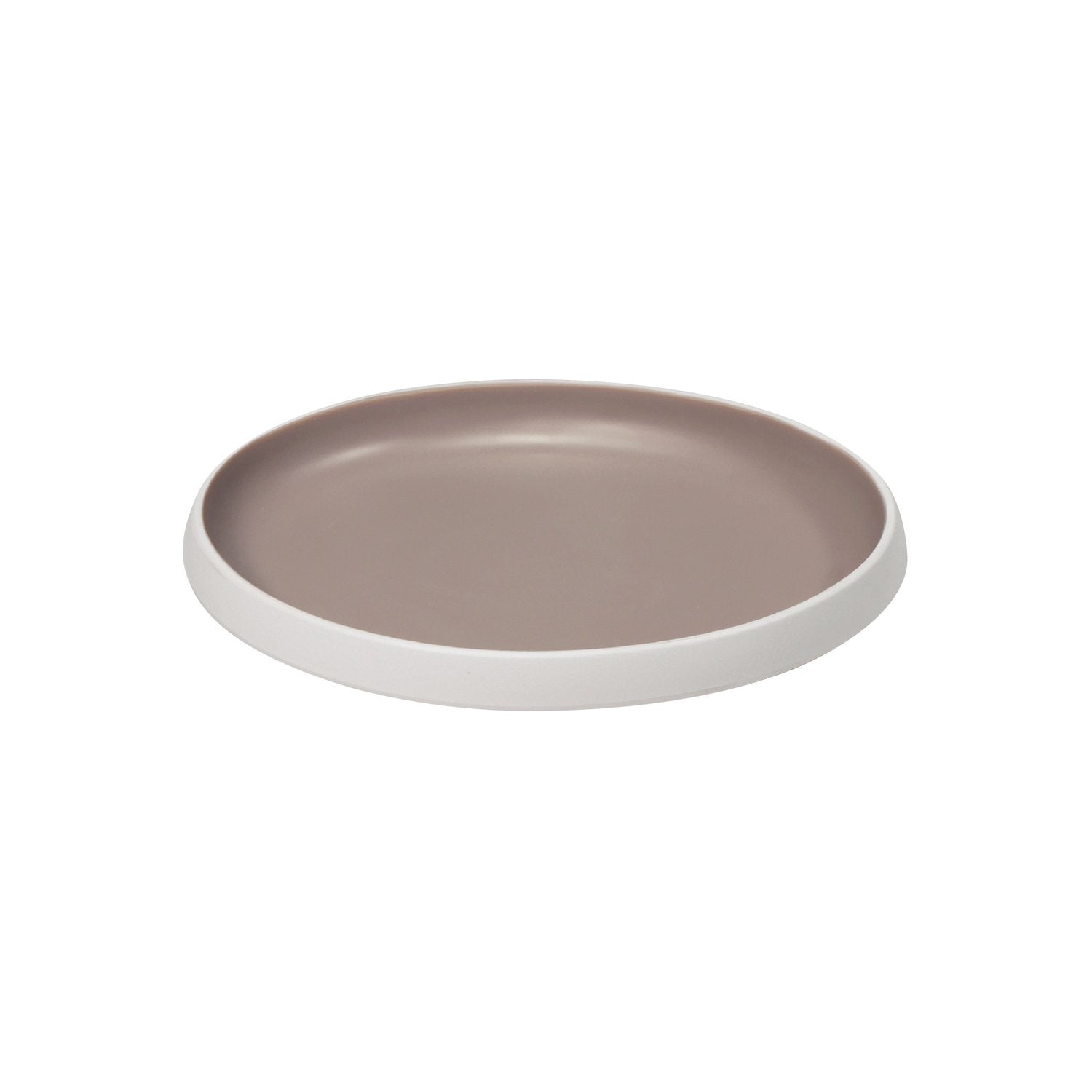 Dalebrook Trafalgar Dish, medium, shallow, White & Taupe