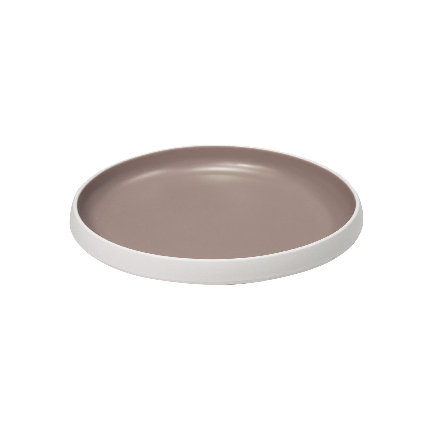 Dalebrook Trafalgar Dish, large, shallow, White & Taupe