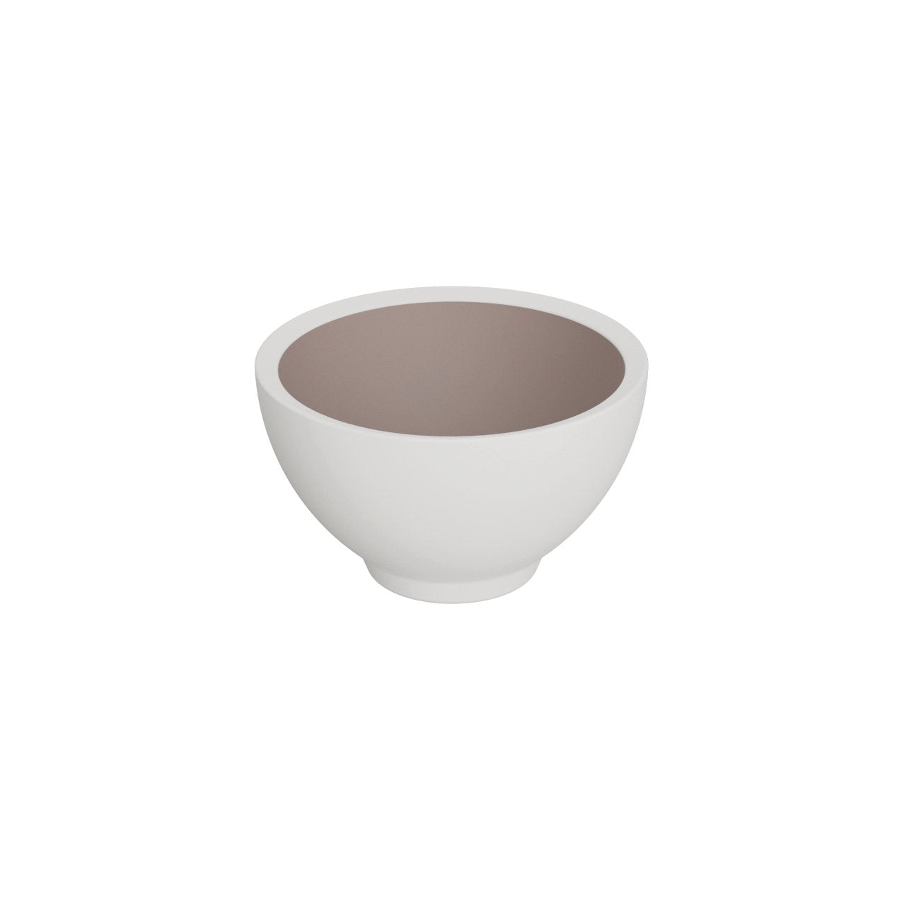 Dalebrook Trafalgar Pot, 11.0 oz, White & Taupe