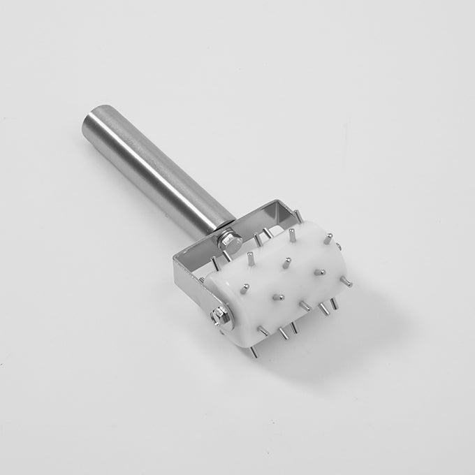 2-3/4"W Dough Docker, Aluminum Handle, 3/8" Stainless Steel Pins