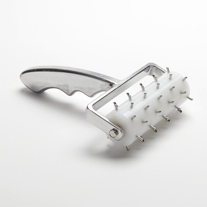 6" Dough Docker, Cast Aluminum Handle, 3/8" Stainless Steel Pins