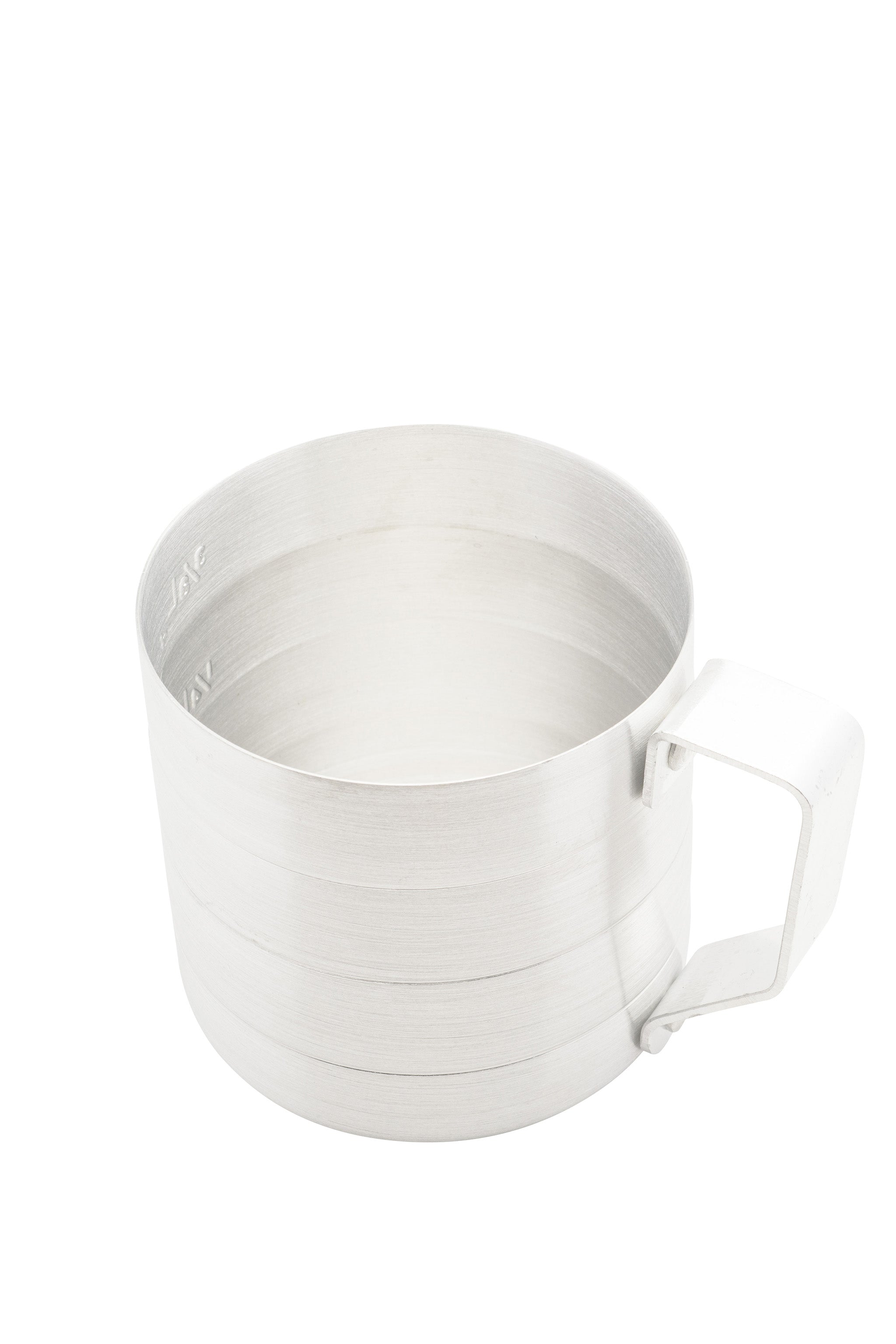 Dry Aluminum Measuring Cup, 1/2 qt., Liter & Quart Markings