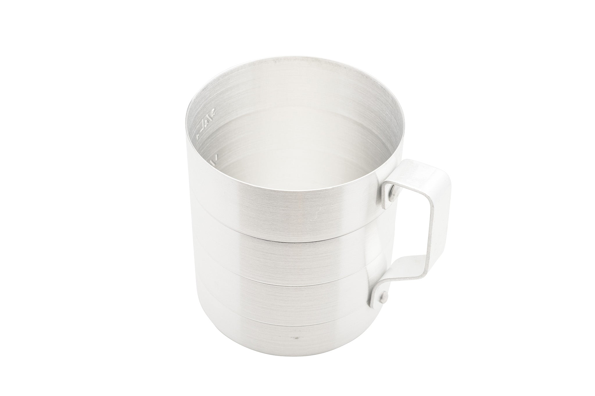 Dry Aluminum Measuring Cup, 1 qt., Liter & Quart Markings