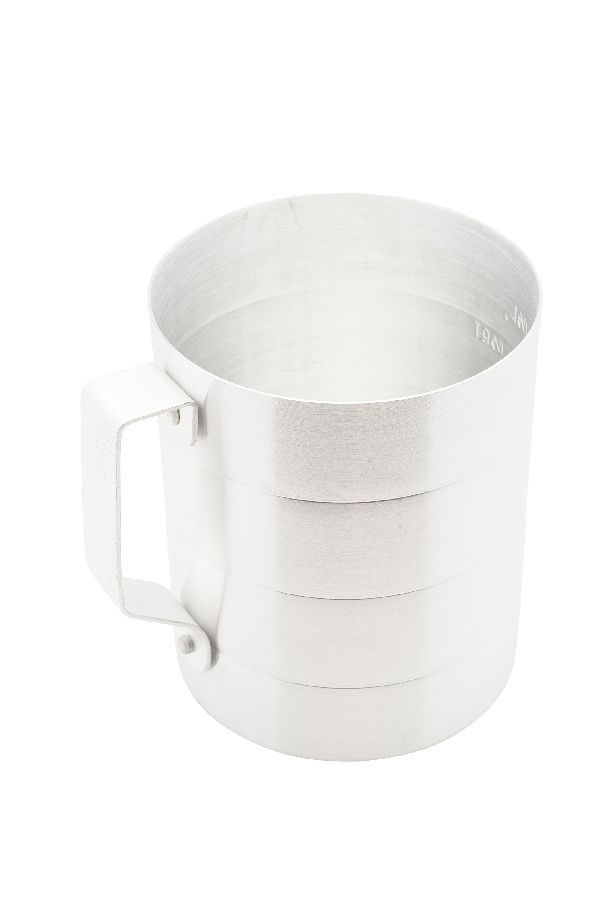Dry Aluminum Measuring Cup, 2 qt., Liter & Quart Markings
