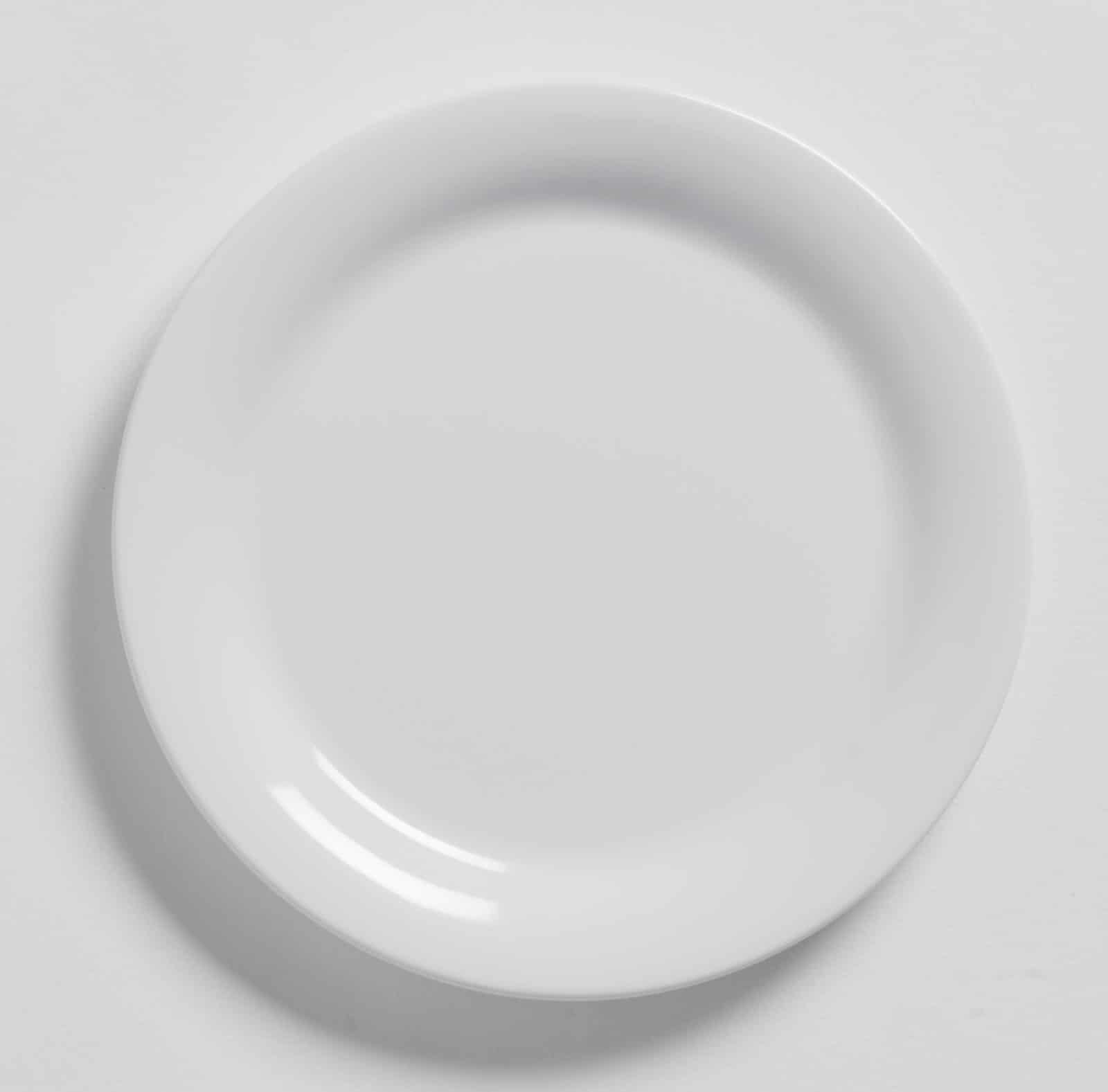 Jane 6" Round Wide Rim Melamine Bread & Butter Plate, White