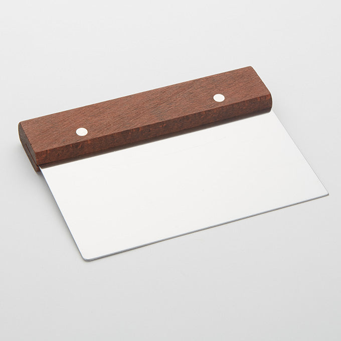 Dough Cutter/Scraper, 6" x 4-1/2"H, Wood Handle