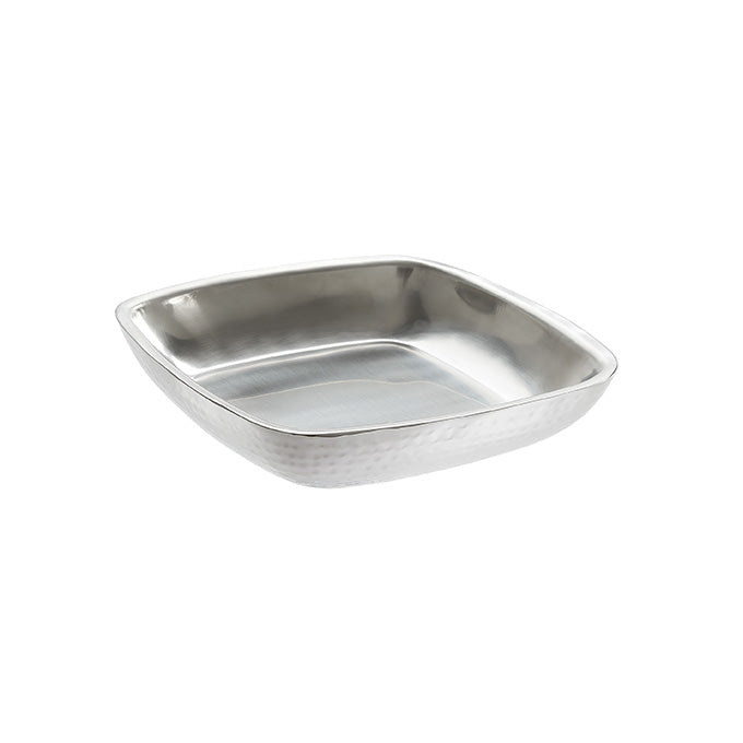 10" Square Hammered Double Wall Seafood Tray