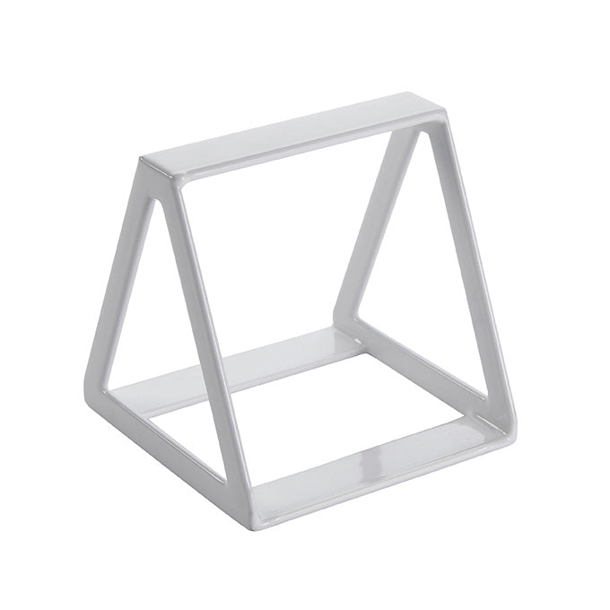 Display Wedge, 5"H, Rubberized, White