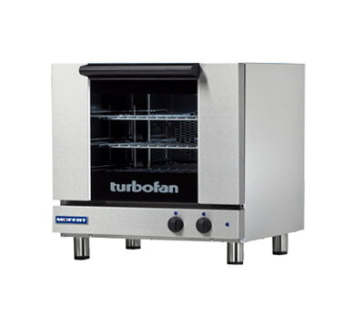 Turbofan 3-Pan Half-Size Manual Electric Countertop Convection Oven 23-7/8"H