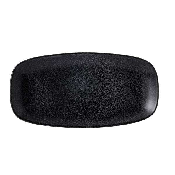 Dudson Evo 11.75" x 6" Oblong Tray, Origins Black