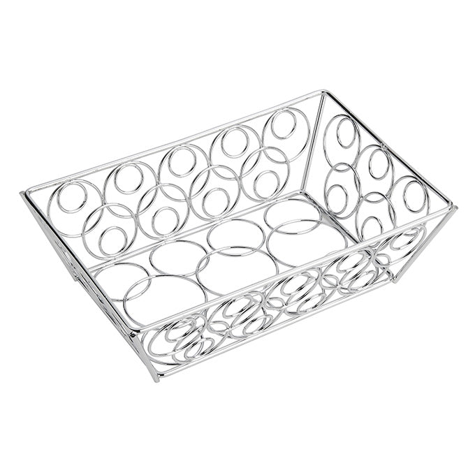 9" x 6" Loop-D-Loop Basket, Chrome