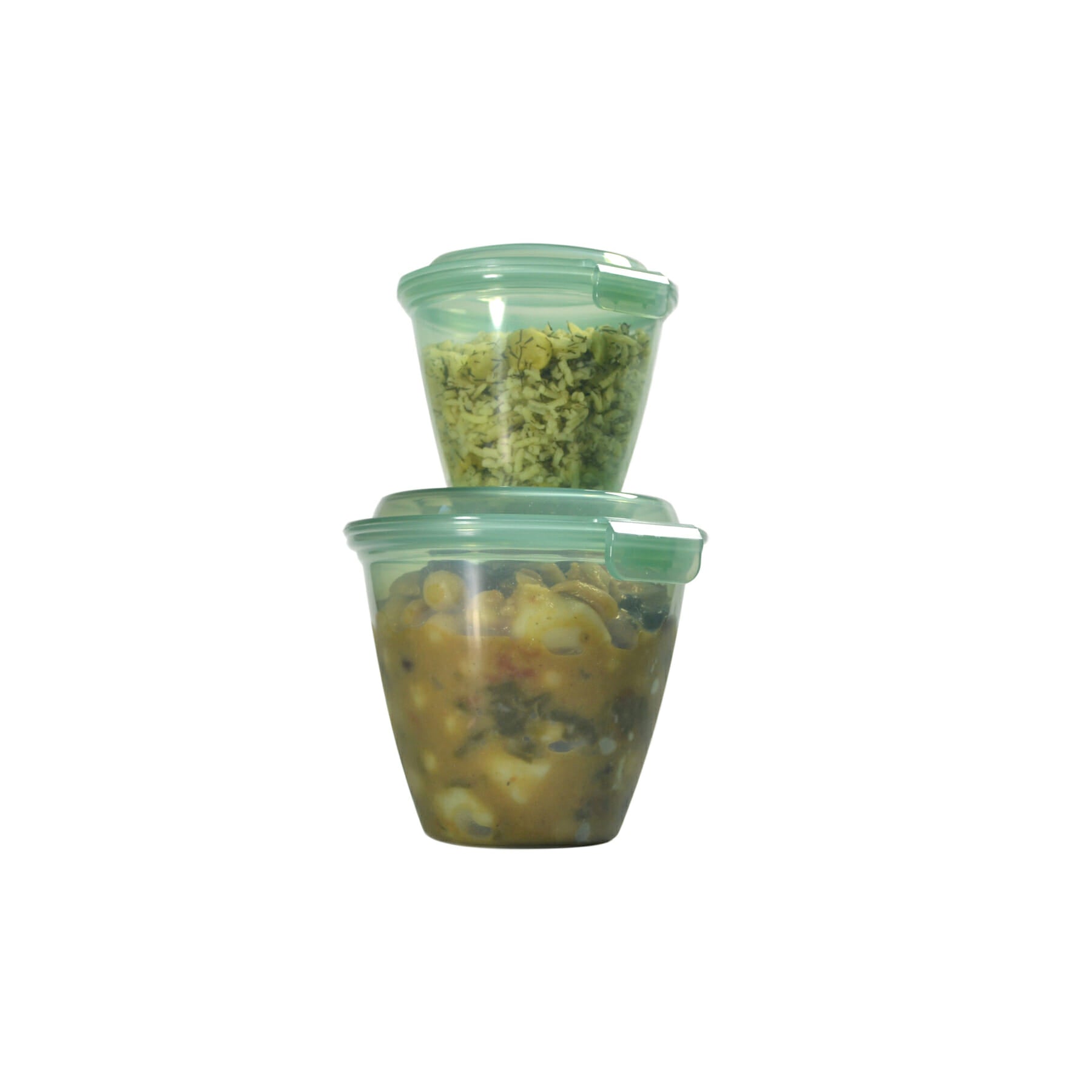 Eco-Takeouts 6.75 oz. Side Dish/Sauce Cup w/Hinged Lid, Jade