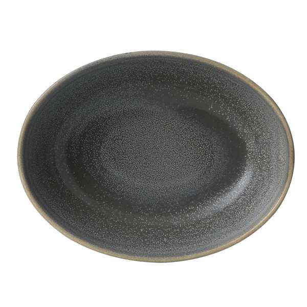 Dudson Evo 8.5" x 6.5" Deep Oval Bowl, Granite