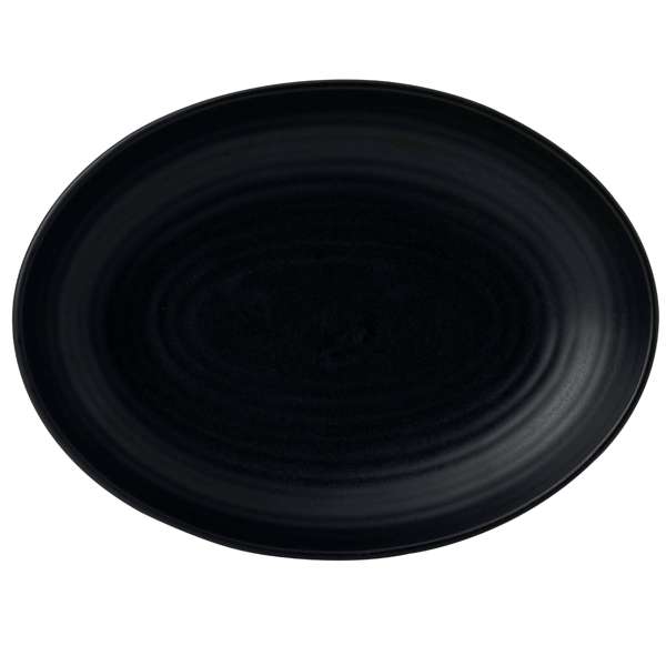 Dudson Evo 10.5" x 7.625" Deep Oval Bowl, Jet