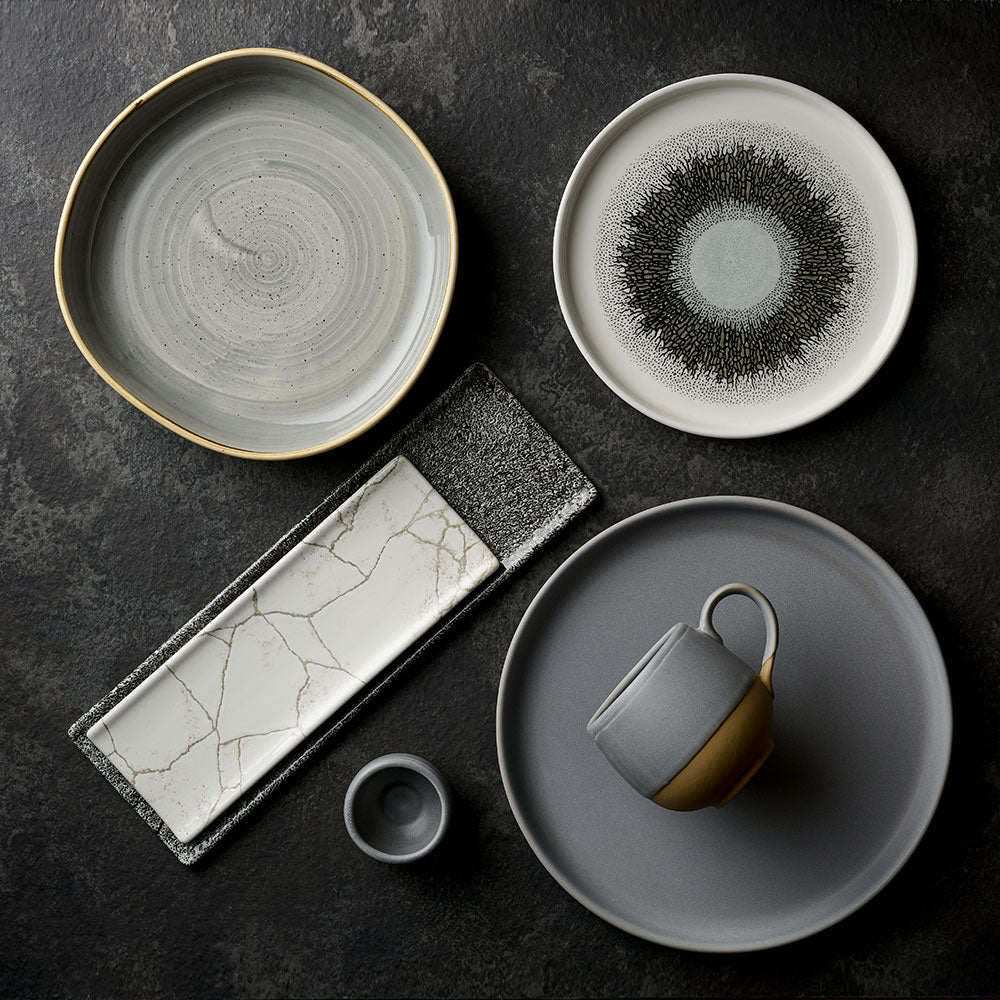 Stonecast 7 7/8" Peppercorn Grey Walled Bowl
