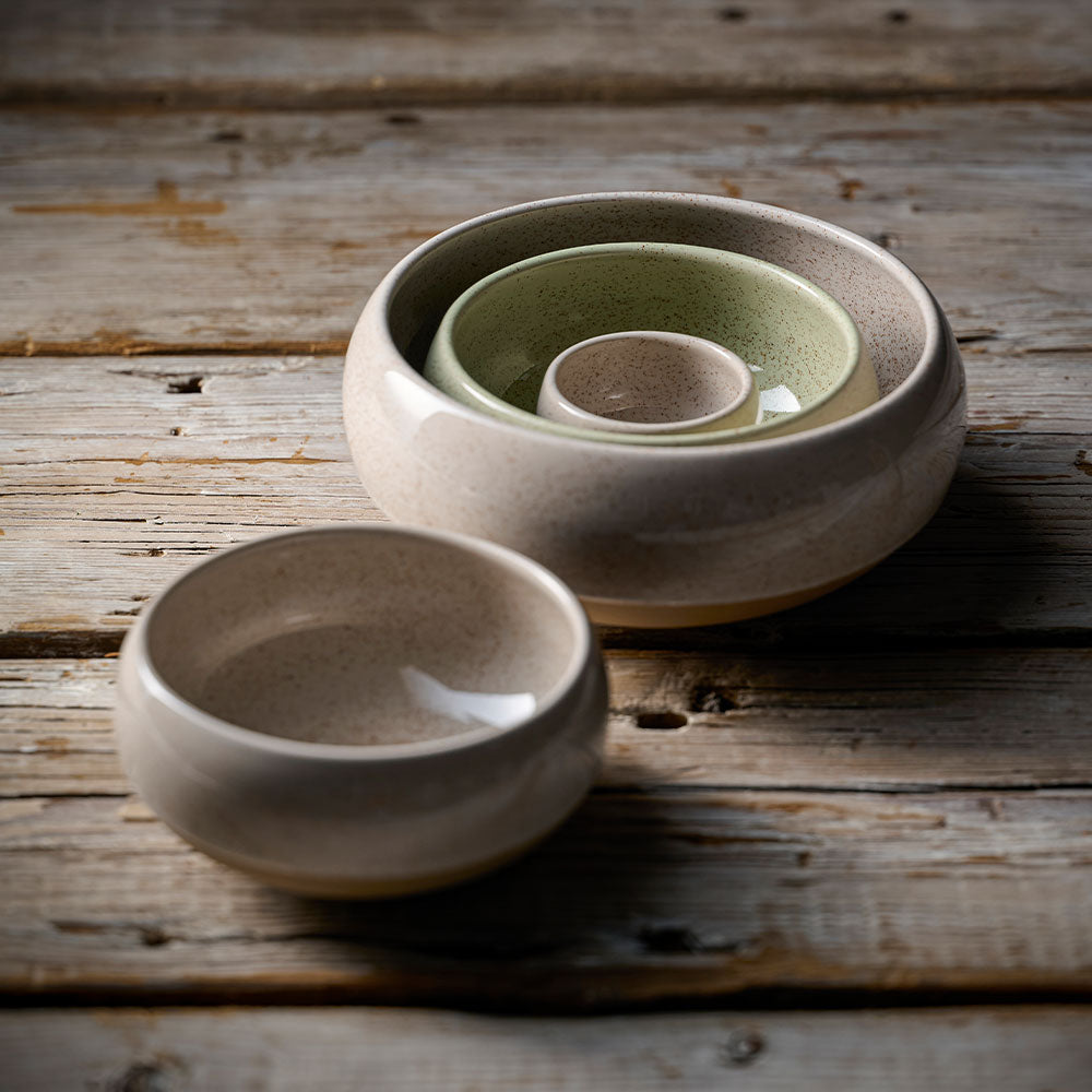 Stonecast 16 oz. Speckled White Deep Bowl