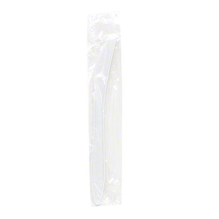 Wrapped Medium Weight White Polypropylene Knife