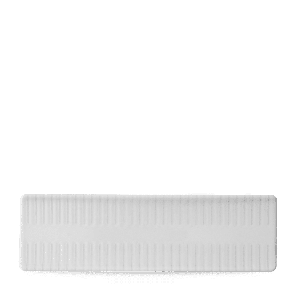 Era Grey Oblong Plate, 30 x 9 cm