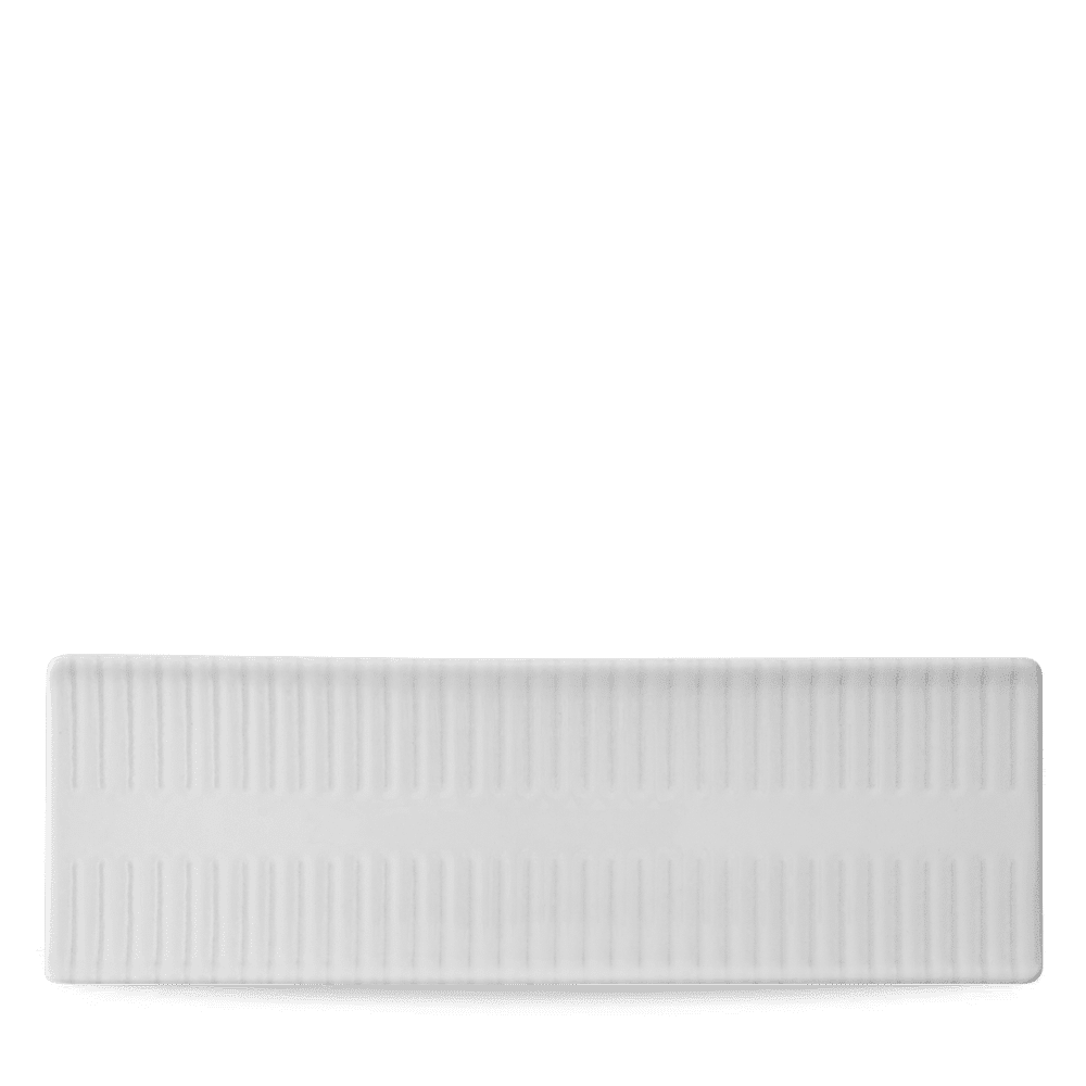Era Grey Oblong Plate, 33 x 11 cm