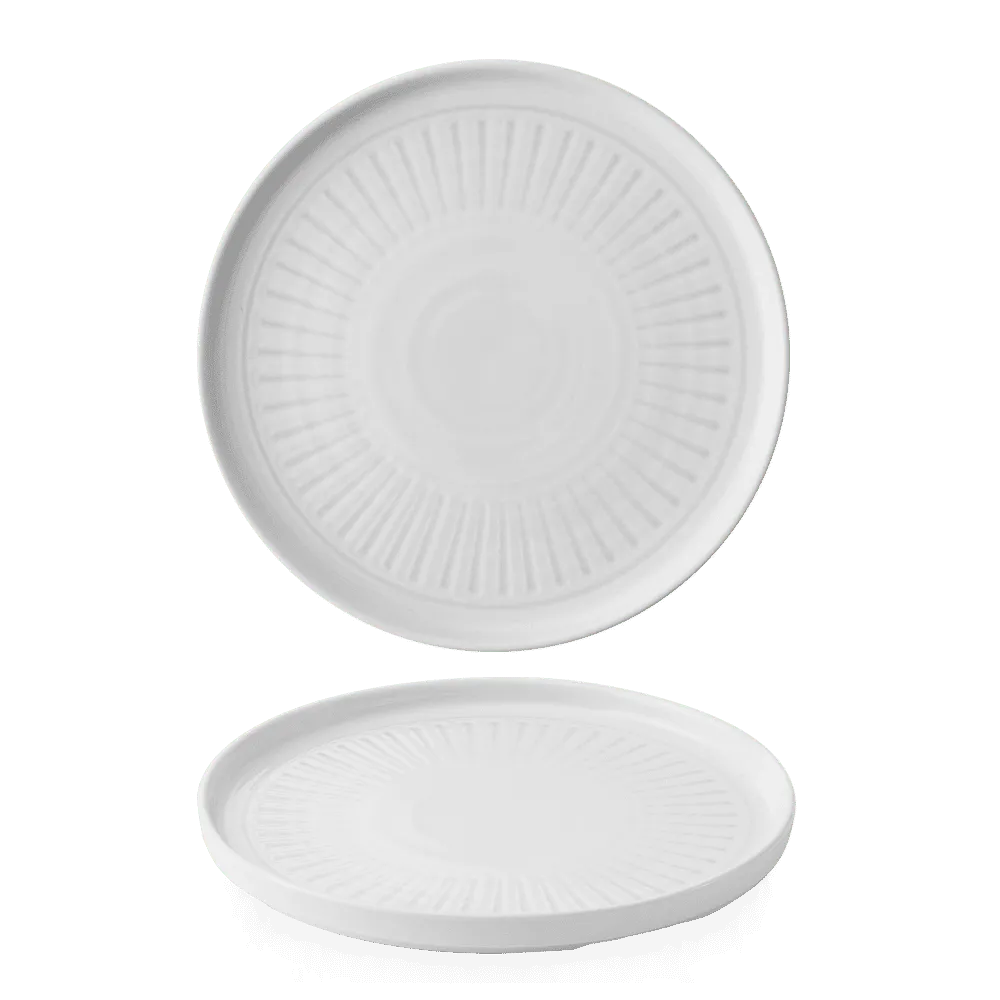 Era Grey Walled Plate, 10 2/8", round