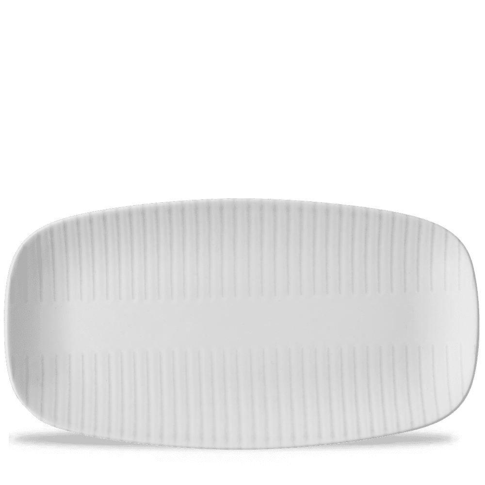 Era Grey Chefs Oblong Plate, 13 7/8 x 7 3/8
