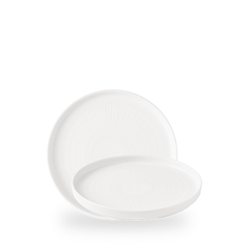 Inked Era 8.20" White Walled Plate