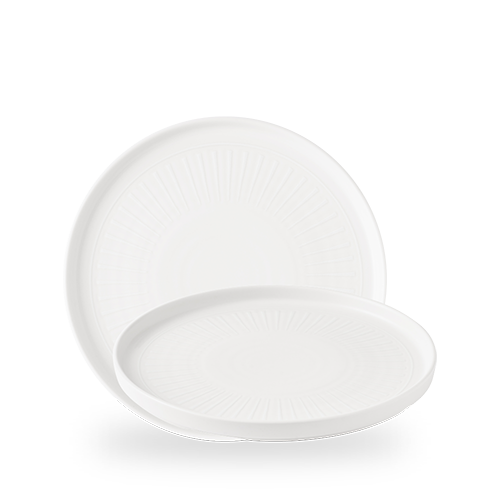 Inked Era 10.33" White Walled Plate