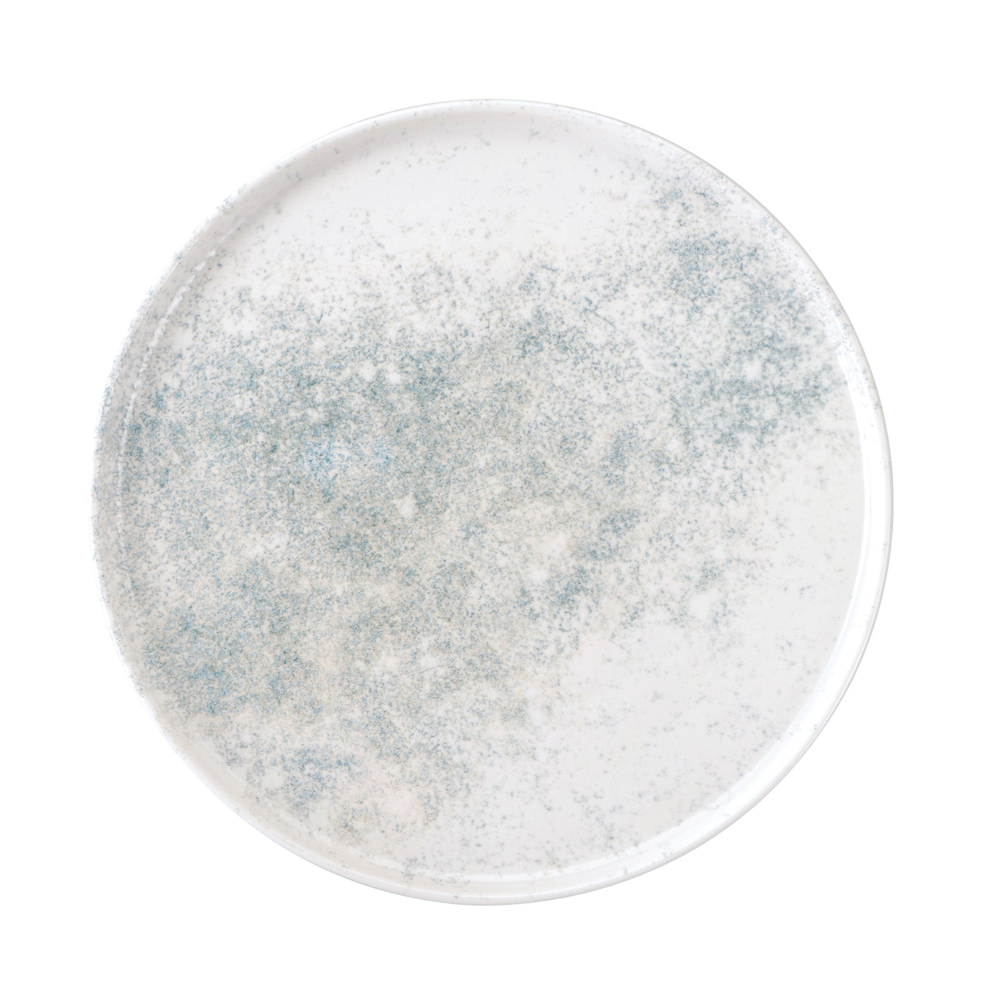 Smoky Matte Blue Flat Plate 10.6"
