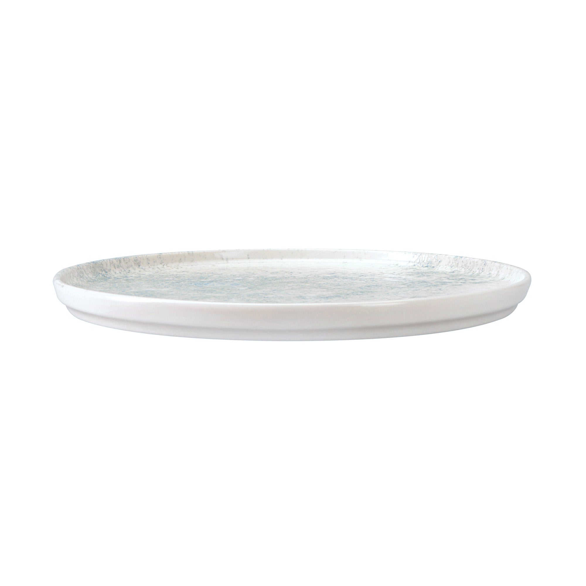Smoky Matte Blue Flat Plate 10.6"