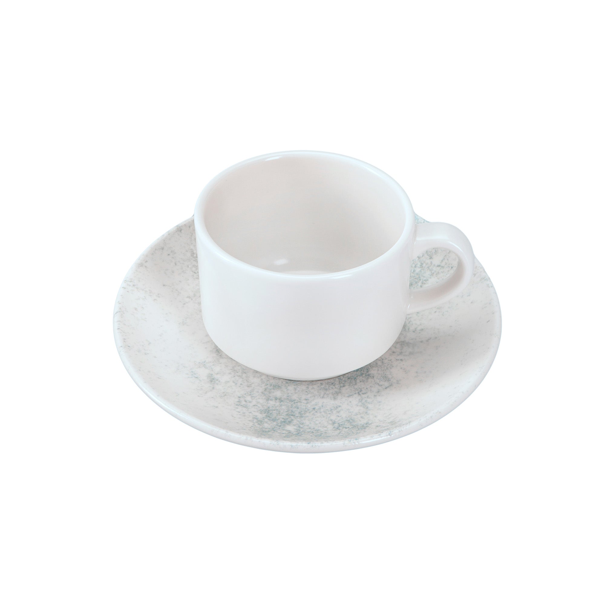 Smoky Matte Blue Coupe Saucer 6.3"
