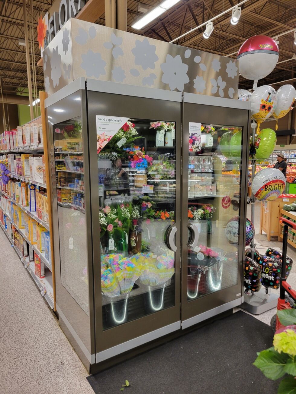 Allure Self-Service Refrigerated Straight Upright Door Merchandiser, 63"W x 37-3/4"D x 84-3/4"H