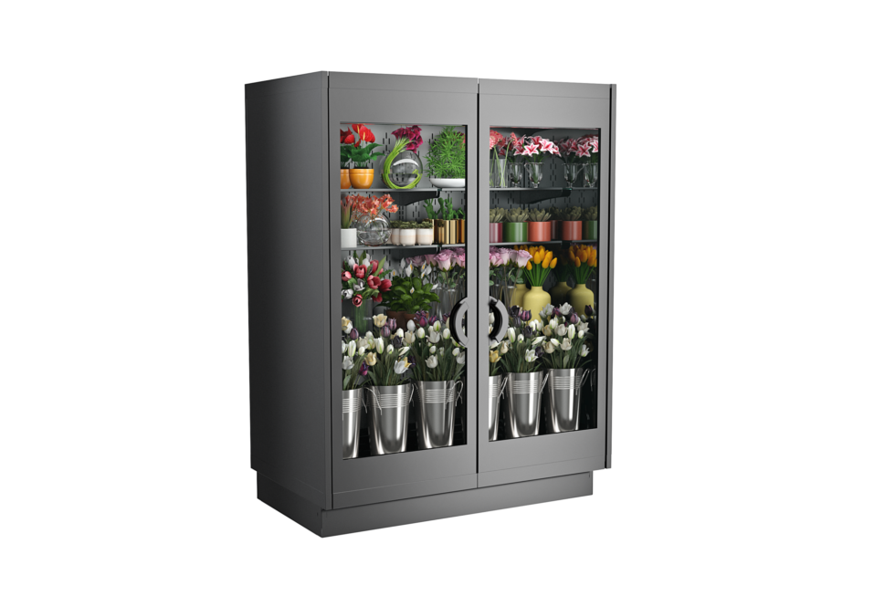 Allure Self-Service Refrigerated Straight Upright Door Merchandiser, 63"W x 37-3/4"D x 84-3/4"H